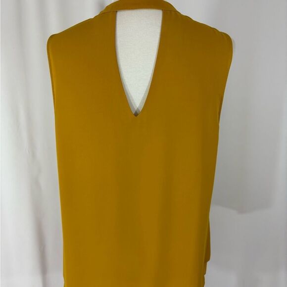 DR2 Mustard Sleeveless Blouse - Picture 3 of 5